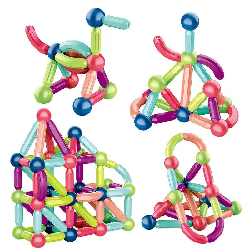 Magnetic Building Blocks Set for Kids 3+ – Educational &amp; Creative Construction Toy