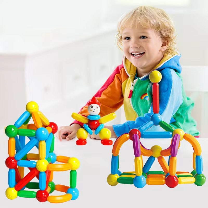Magnetic Building Blocks Set for Kids 3+ – Educational &amp; Creative Construction Toy