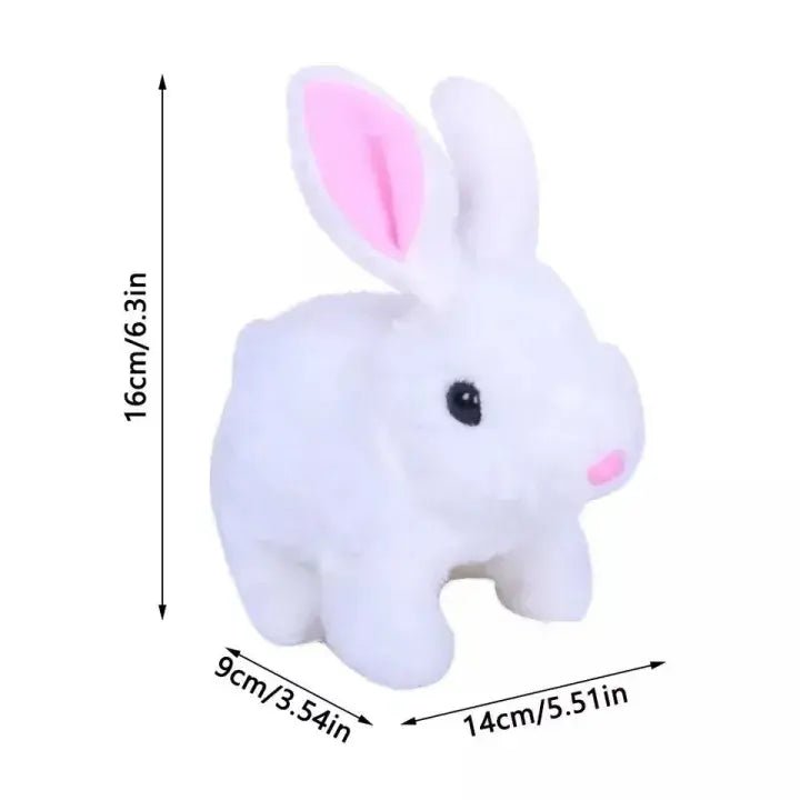Plush Rabbit Toy with Sound and Motion for Kids