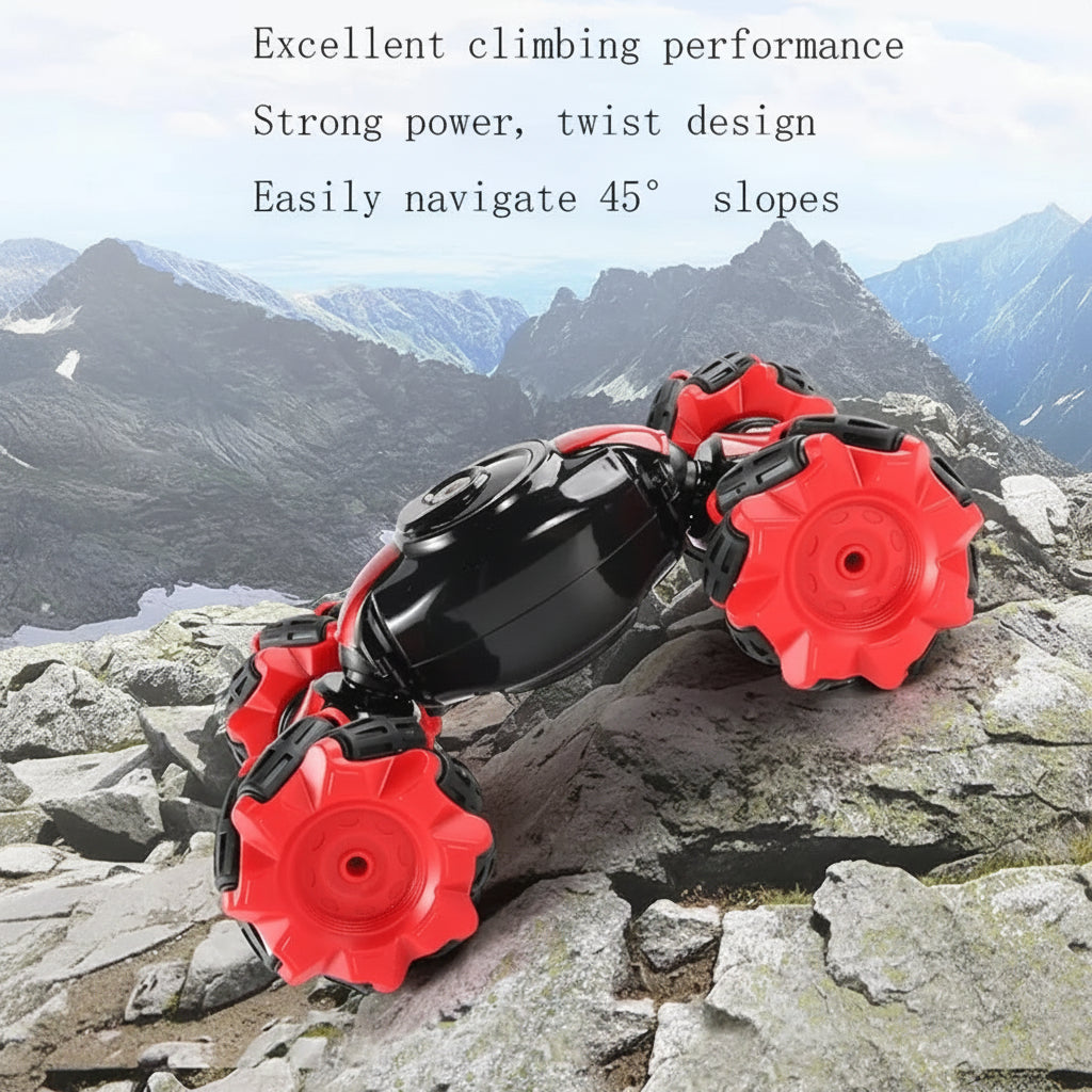 Remote Control Twisting Hand Gesture Sensing RC Stunt Car – 360° Transforming Off-Road Racer