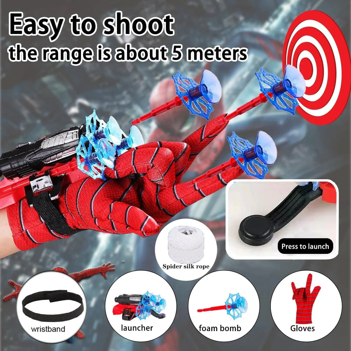 Spiderman Web Shooter Toy for Kids