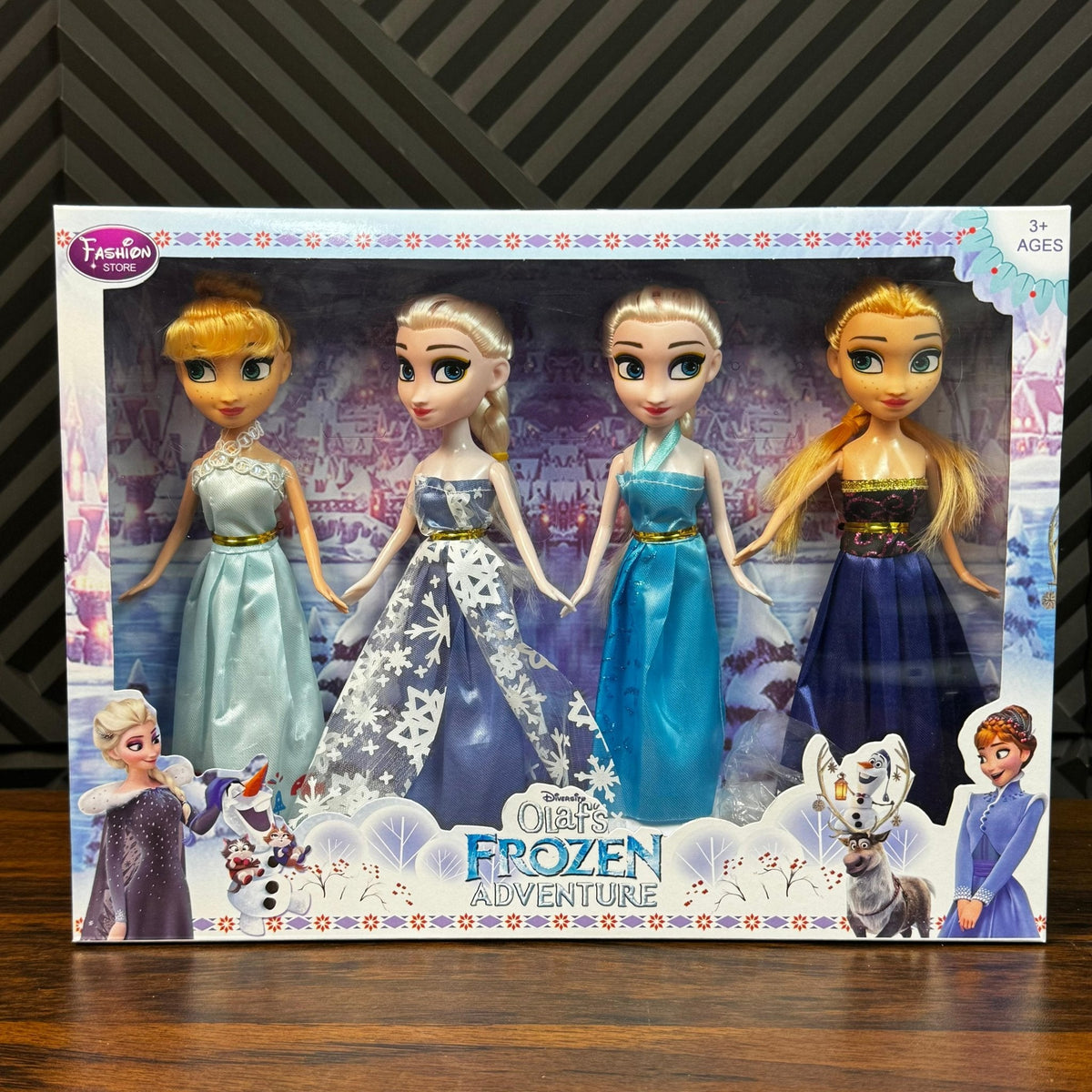 4-in-1 Frozen Princess Dolls Set