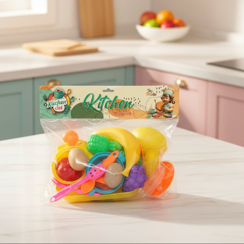 Pretend Cooking Kitchen Playset for Kids