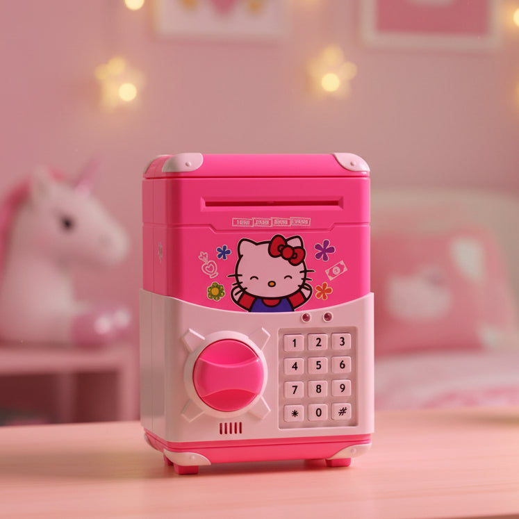 Electronic ATM Piggy Bank for Kids with Password– Smart Money Saving Box