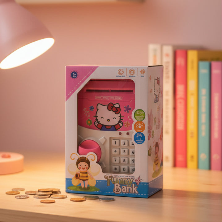 Electronic ATM Piggy Bank for Kids with Password– Smart Money Saving Box