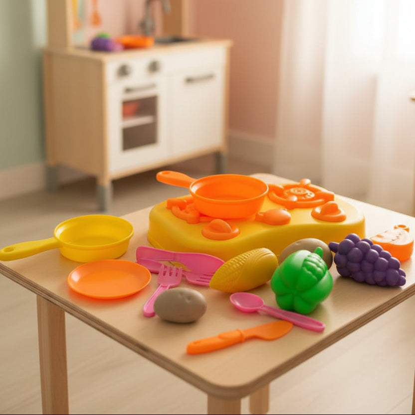 Pretend Cooking Kitchen Playset for Kids