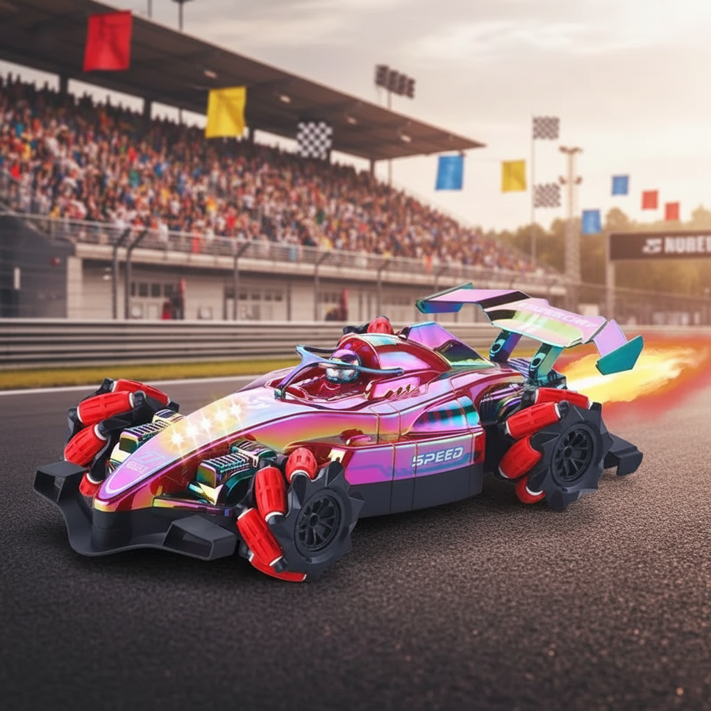 Stunt RC Drift Racing Car with Smoke & Light High-Speed Remote Control Drift Car for Kids