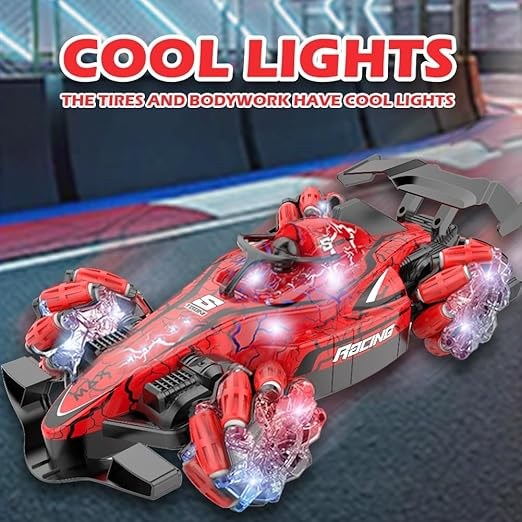 Stunt RC Drift Racing Car with Smoke & Light High-Speed Remote Control Drift Car for Kids