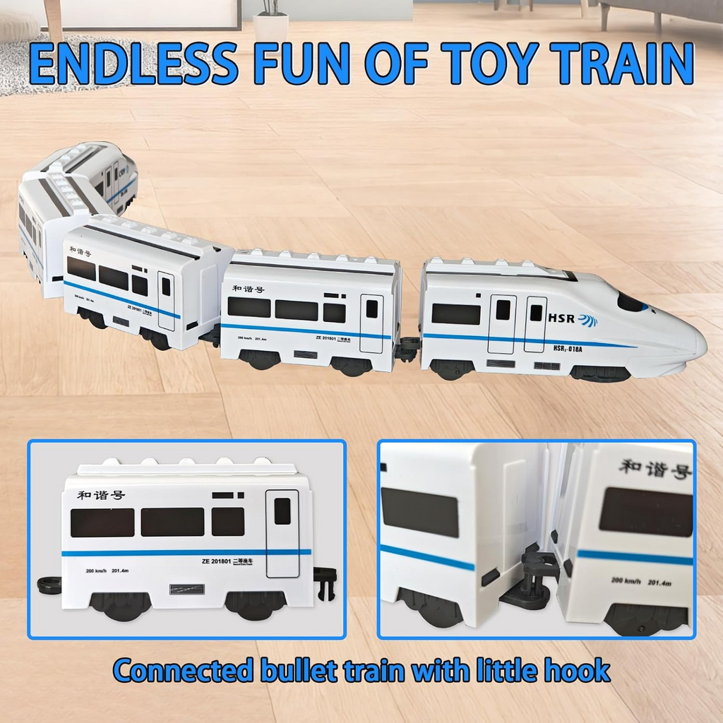 Electric RC Train Toy for Kids  – Remote Control Train with Lights &amp; Sounds