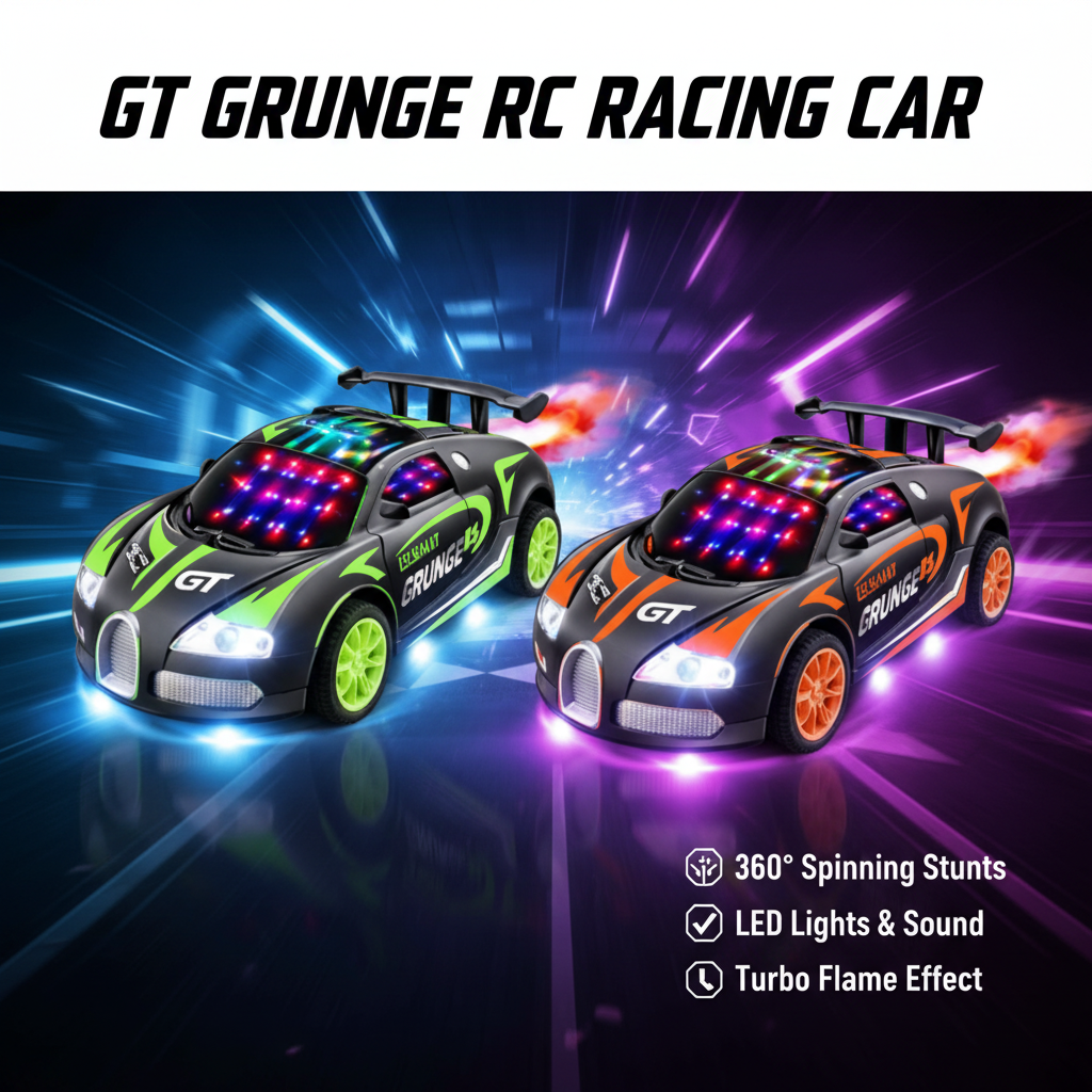 Spray Remote Control Car with Smoke Effect & LED Lights