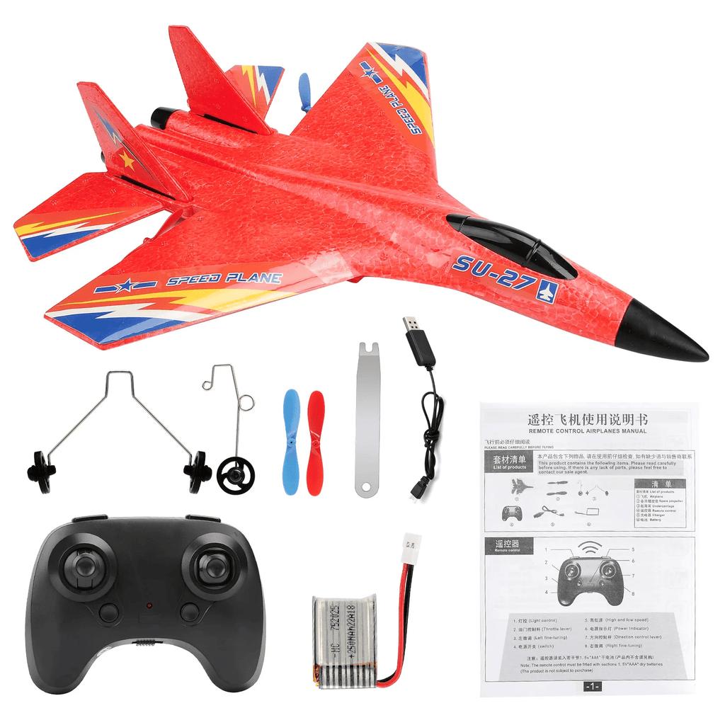 Remote Control Flying Foam Airplane-Lightweight RC Glider for Kids