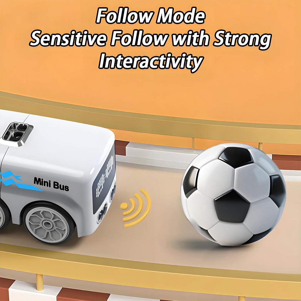 Magic Mini RC Induction Bus for Kids – Smart Hand Sensor &amp; Remote Control Toy Bus
