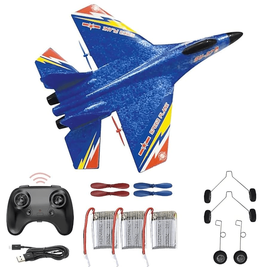 Remote Control Flying Foam Airplane-Lightweight RC Glider for Kids