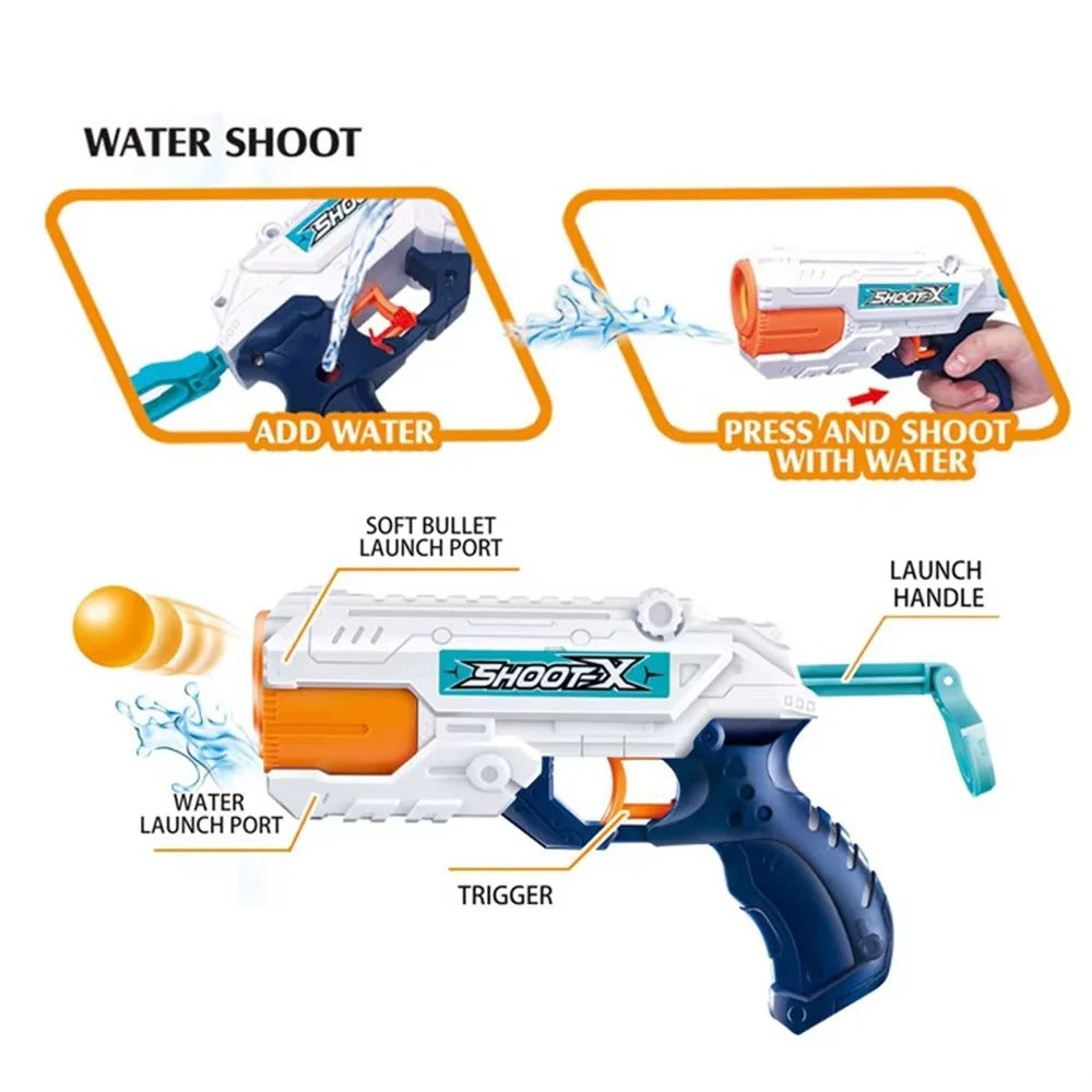 🔫💦 Magic 2-in-1 Shooting & Water Gun – Soft Ball Blaster & Water Shooter Toy for Kids