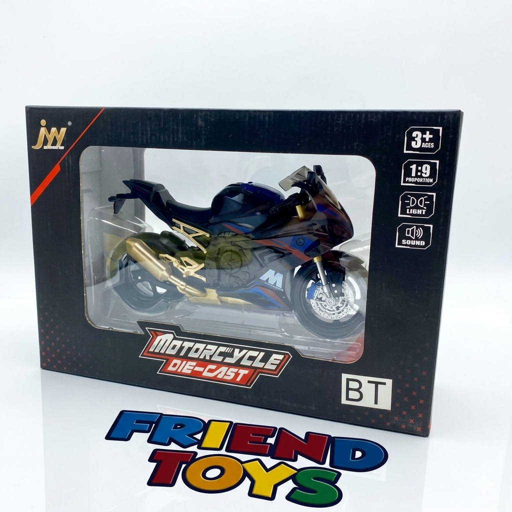 1:9 BMW 1000RR Heavy Bike Diecast Model – Premium Alloy Collectible Motorcycle with Light &amp; Sound