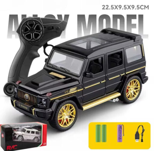 1:24 RC Mercedes Diecast Alloy Model – Remote Control Car with All Doors Open, Lights & Sound