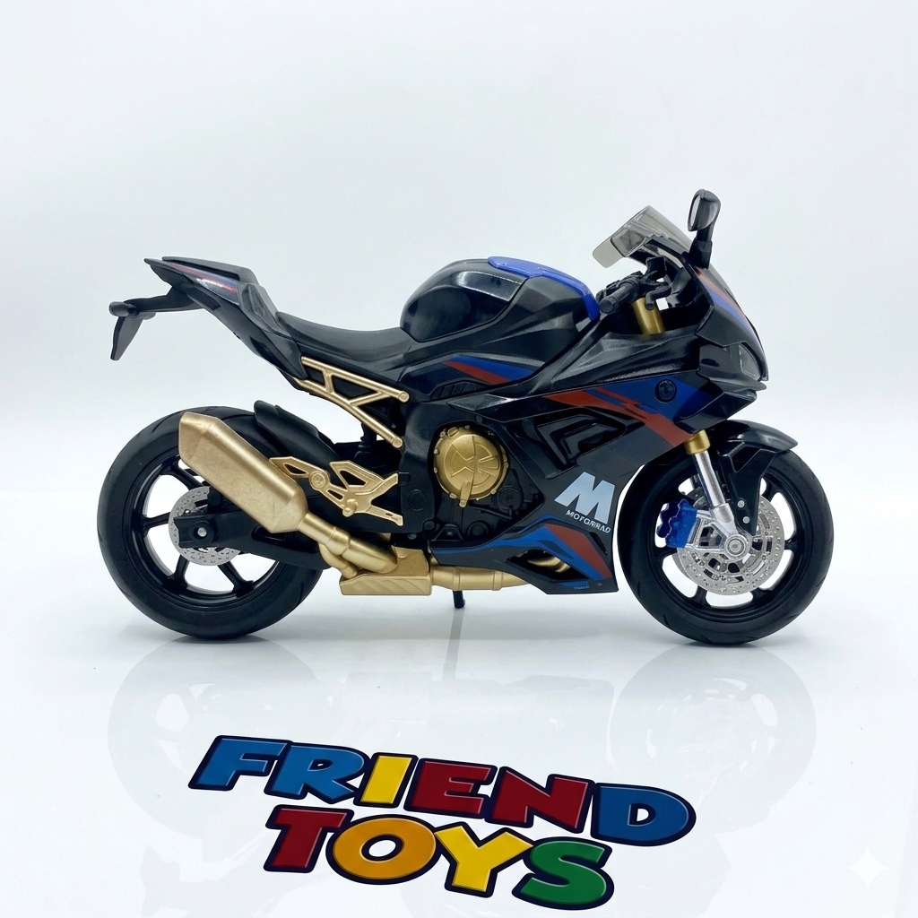 1:9 BMW 1000RR Heavy Bike Diecast Model – Premium Alloy Collectible Motorcycle with Light &amp; Sound