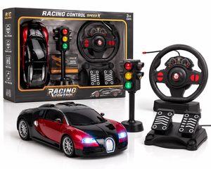 RC Racing Car 1:16 with Steering Wheel & Accelerator Pedal Set – Remote Control Driving Experience